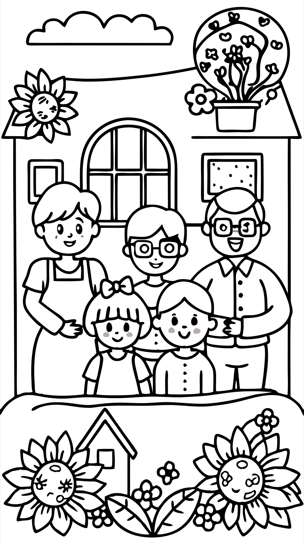 grandparents day coloring page